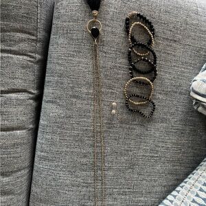 Lilly Get Wild Necklace, Jet Set Jungle Stretch Bracelets & Button Earrings